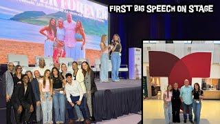 First Big Speech On Stage - Watch our Journey | SISTER FOREVER