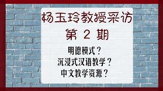 【MissATU对外汉语】沉浸式教学不现实？适用大纲的教学资源网？北语杨教授采访 第02期