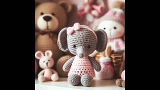 코끼리 인형(an elephant doll) #인공지능 #코바늘 #코바늘인형 #코끼리 #인형 #코끼리인형 #임영웅 #ai #craft #crochet #elephant