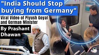 Viral Video of Piyush Goyal & German Minister in Delhi Metro | India should Stop buying from Germany