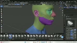 Blender 4.5  tutorial : New Sculpting Brushes Added.Blender4.5教程:新的雕刻笔刷！