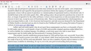 How to fill out the Massachusetts Lead Paint form