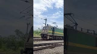 green monster WAG-9 LIGHT LOCOMOTIVE FULL SPEED #shorts #wag9 #indianrailways