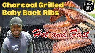 Hot & Fast Charcoal Grilling: Tender Baby Back Ribs in 2 Hours