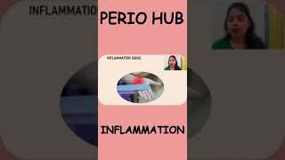 Inflammation. Classical signs of Inflammation. Perio Hub #shorts