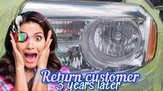 Return Customer HEADLIGHT RESTORATION - 3 years later⏰