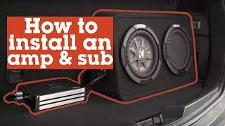 How to install an amp and sub in your car | Crutchfield video