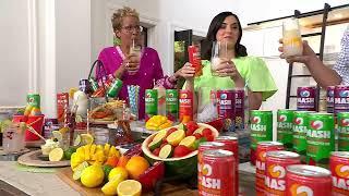 MASH (12) 12 oz Cans Sparkling Fruit Beverages on QVC