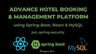 Build Hotel Management & Booking App With Spring Boot, Spring Security, MSQL & Reactjs