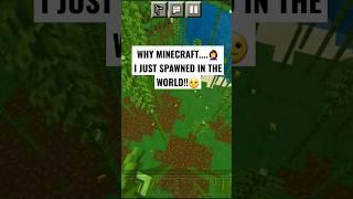 IS THIS SELF EXECUTION?! WORSE SPAWN EVER!‍️ #minecraft #shorts