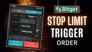 Short Sell Stop Loss - How to Trigger a Stop Limit Order ? | BitGet Trigger Order Tutorial