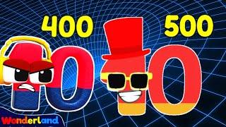 Wonderland: Adding 10's | 500 and 10's Counting Fun | Learn to Count | BIG NUMBERS