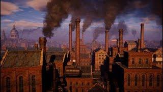 Victorian London Industrial District Background Ambiance