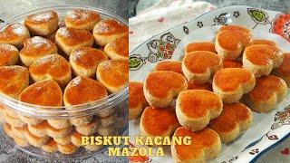 Biskut Kacang Mazola Legend Tak Banyak Bahan | Classic Melt -in- Mouth Peanut Cookies