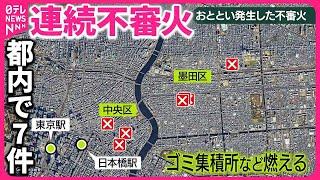 【都内のコンテナに火をつけ壊したか】観光で来日中のアメリカ国籍少年を逮捕  連続不審火との関連は…周辺で7件