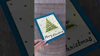 Christmas card in just 5 min!!  #shorts #diy #cards #gift #ideas #handmade #craft #easy #best