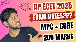 Ap Ecet 2025 Exam Dates?? | Mpc + Core subjects how to Prepare for ecet exam 2025 | ecet 2025