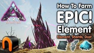 ARK Extinction HOW TO FARM ELEMENT, DUST & SHARDS!