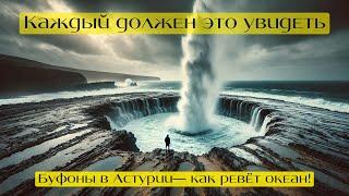 Буфоны — когда океан дышит и ревёт! Природное шоу в Астурии