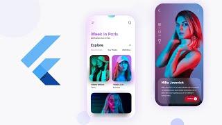 Creating a Stunning Fashion Show Model App UI with Flutter