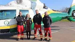 Car crash survivor thanks Great North Air Ambulance Service