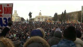 Protest in Siberian city of Kemerovo after shopping centre fire