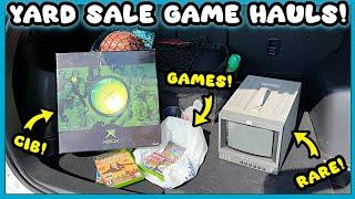 Yard Sales FULL of Xbox Game Hauls!!! || Yard Sale Video Game Hunting!