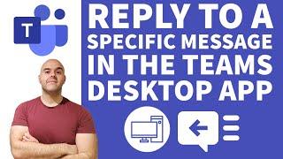 #Shorts How To Reply To a Message in the Microsoft Teams Desktop App