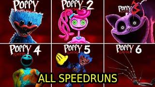 Poppy Playtime Chapter 1, 2, 3, 4, 5 ALL FANGAME Mod SPEEDRUNS #1