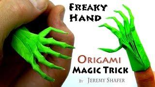 Freaky Hand Origami Magic Trick