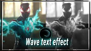 Wave warp text effect tutorial | Alight motion (+Preset)