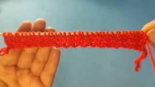 How to Knit the Seeded  Rib Stitch for beginners.