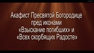 Акафист Пресвятой Богородице пред иконами «Взыскание погибших» и «Всех скорбящих Радосте»