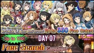 SAOIF : DAY 07 | 6.5 Years Anniversary Free Gacha Skill Record & Appraisal Campaign 2024