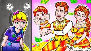 [paper doll] Abandoned Rapunzel Daughter Poor vs Rich Mother | LOL Surprise DIYs