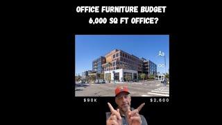 Office Funiture budget for a 6000 square-foot office?