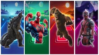 GODZILLA VS SPIDER MAN VS KING KONG VS DEADBOL