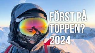 Galdhøpiggen 2024 Januari vinter solo skitur (Swedish)