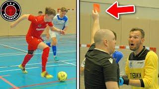 I Played in a PRO FUTSAL MATCH! Goalkeeper RED CARD? (Football Skills & Goals)