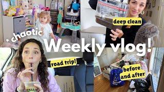 FIRST WEEK AWAY FROM MY TWIN | A day of deep cleaning, before and after, life updates, big road trip