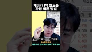  주식으로 1억 빠르게 버는 공식