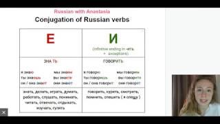 Russian Verb Endings ( "Е" and "И" Conjugations )