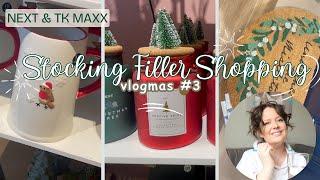 Stocking Filler Shopping at Next & TK Maxx Using My Christmas Sinking Fund | Vlogmas #3