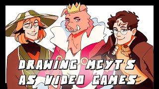 Drawing MCYTS as VIDEO GAMES [SPEEDPAINT] II DSMP