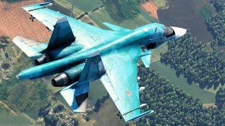 34 Minutes of Su-34 "Fullback" CAS in Ground RB (War Thunder Firebirds)