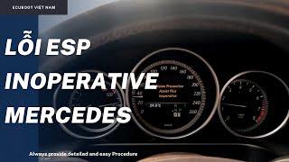 Mercedes No CAN Message was recevied from ESP Unit. Cách sửa chữa
