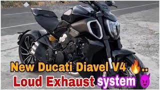 Ducati Diavel V4|| Loud exhaust|| All Riding modes || #ducati #diavelv4