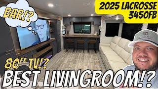 Front Bar!? 80 INCH TV!?! 2025 Lacrosse 3450FB | PERFECT for ENTERTAINING