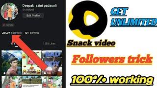 snack video par followers kaise badhayehow to snack video par followers grow up