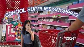 back to school supplies shopping 2024 *junior year*